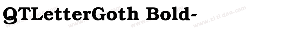 QTLetterGoth Bold字体转换